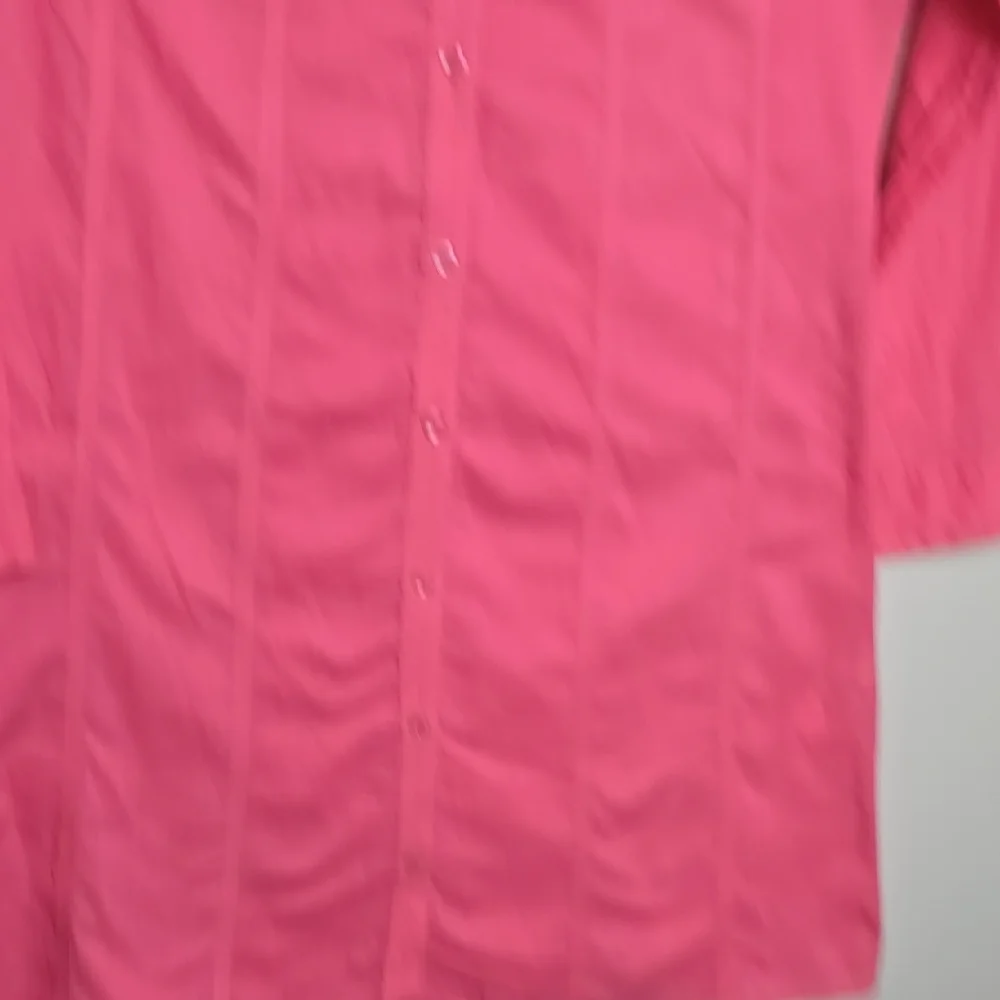 Women Zara Pink Button-Up Tunic Top - Picture 5 of 15